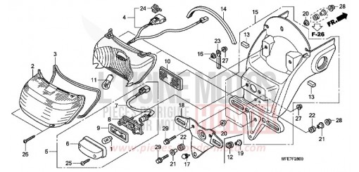 FEU ARRIERE VT750C2SA de 2010